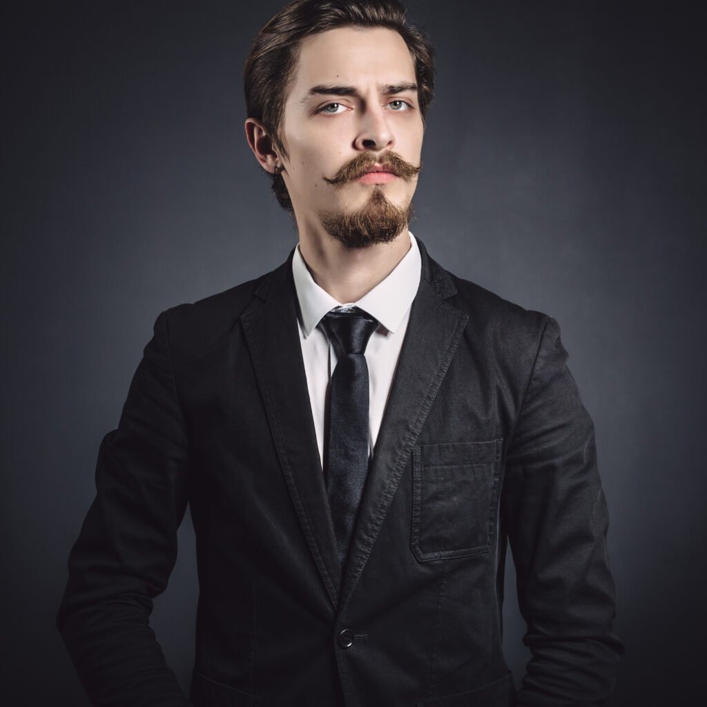 picture of an elegant young fashion man